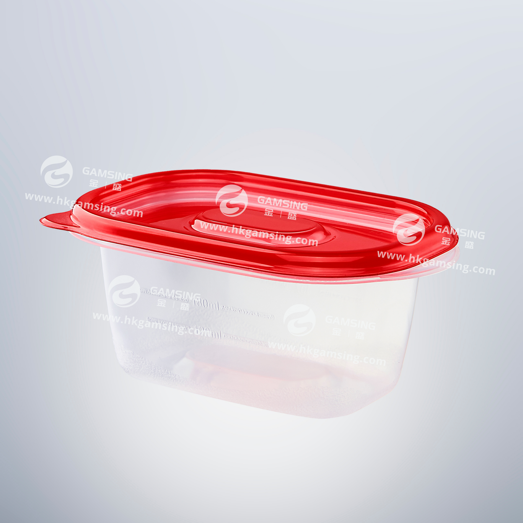 9.5oz PP Plastic Rectangular Storage Food Container With Lid - Version 1
