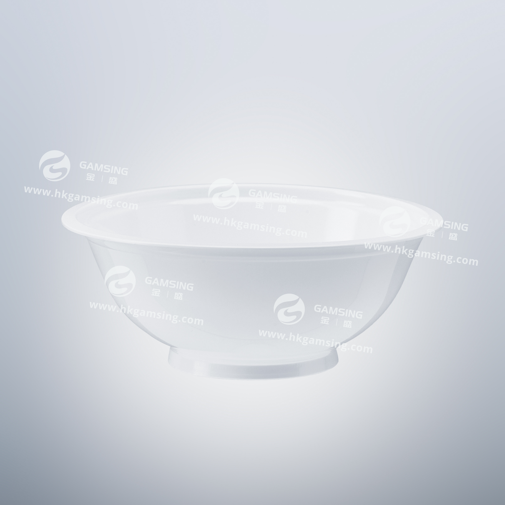 500ml White PP Plastic Food Bowl