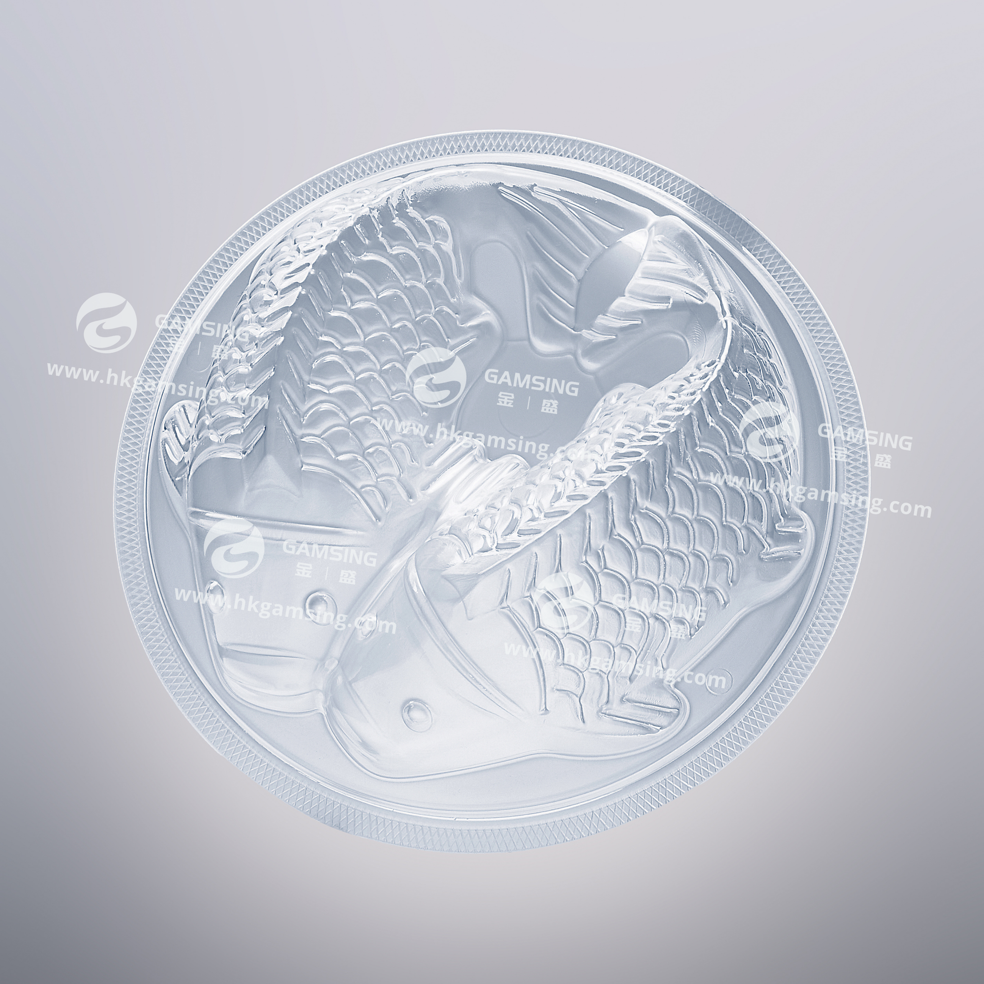 580ml PP Plastic Twin Fish Design Food Bowl