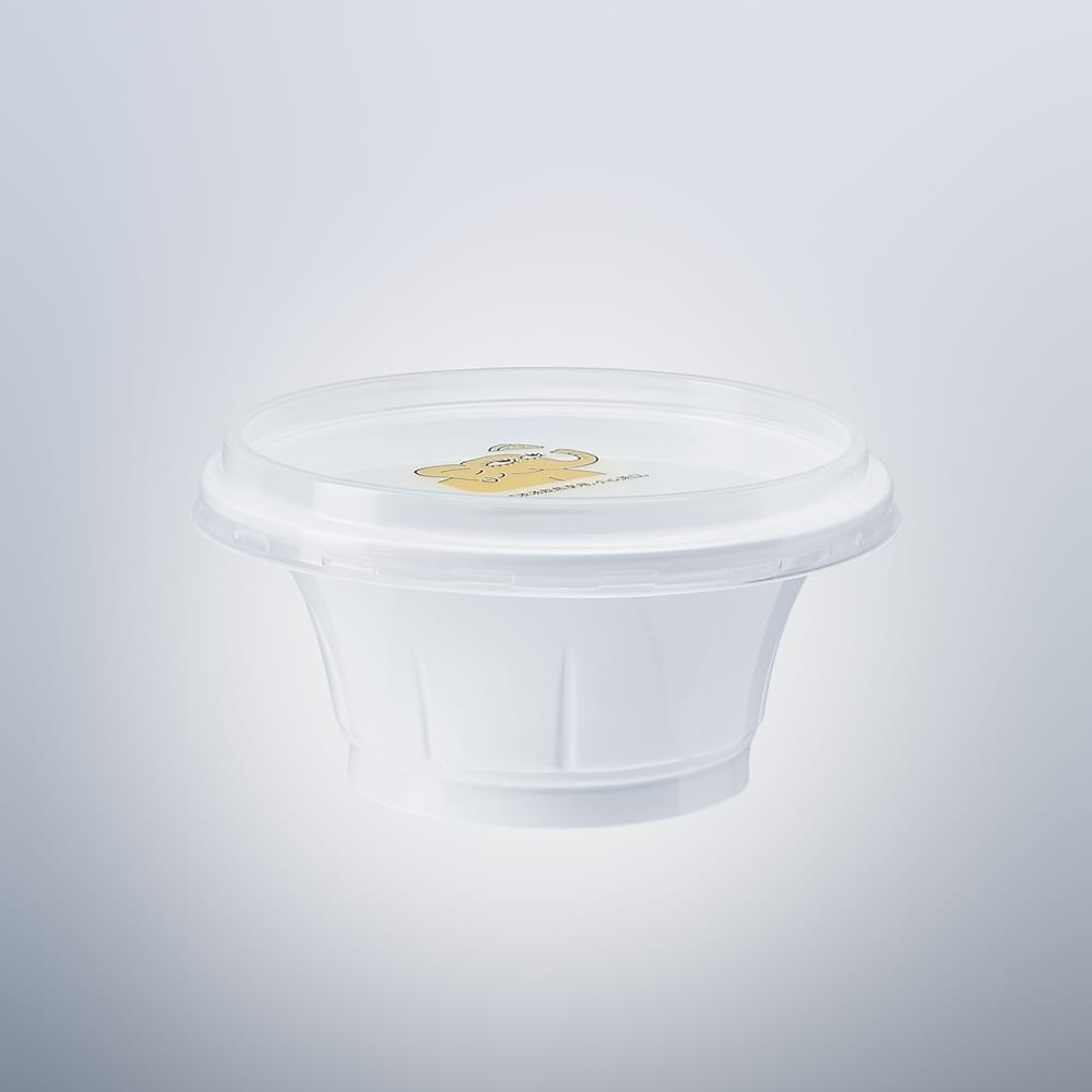 260ml White PP Plastic Soup Bowl With Lid post image